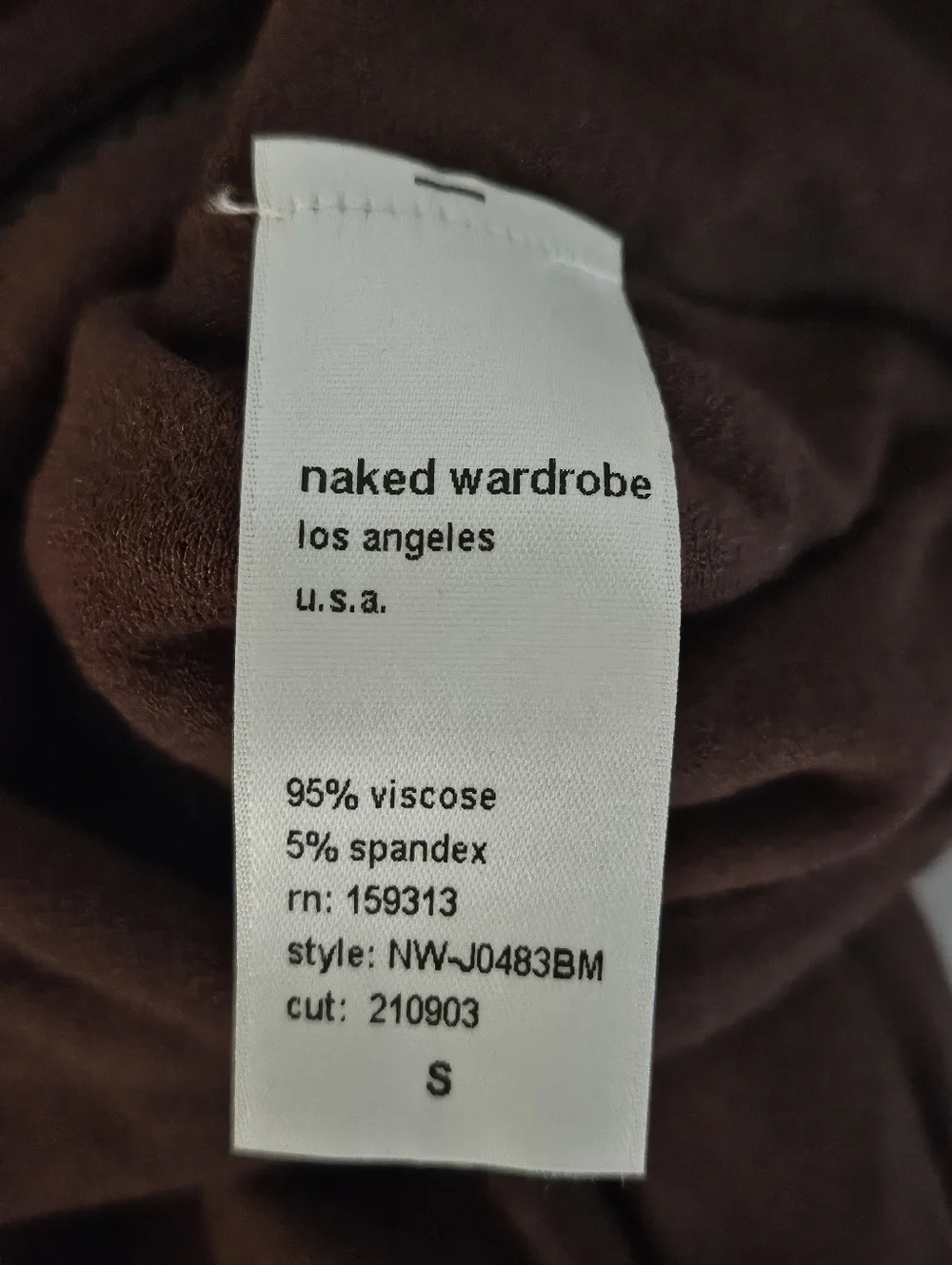 Naked Wardrobe Baby Mama Brown Sleeveless Zip Front Jumpsuit Maternity Nursing S - Picture 8 of 9